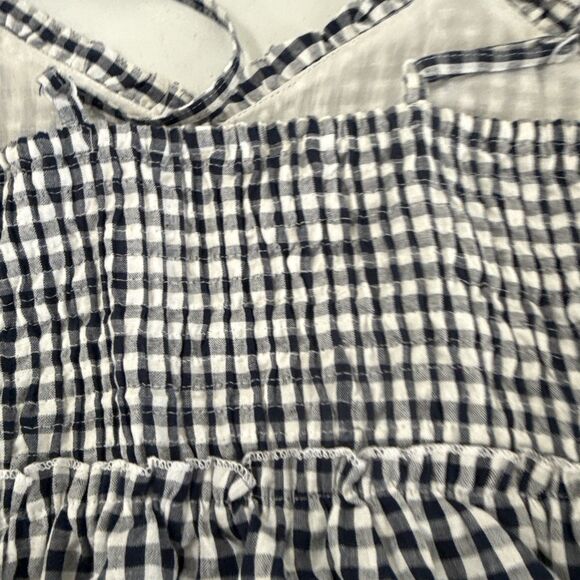 Sim and Sam Top Womens S Violet Gingham V Neck Ruffle Trim Cottagecore Y2K - Picture 11 of 11